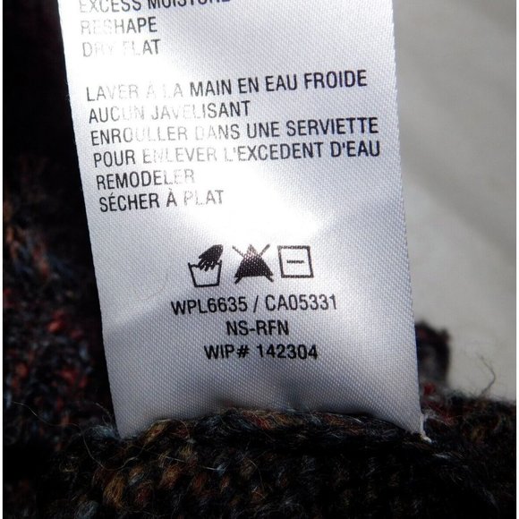 Woolrich Womens M Brown Gray Wool Blend Sweater Cardigan Vest Button Front - Picture 4 of 10